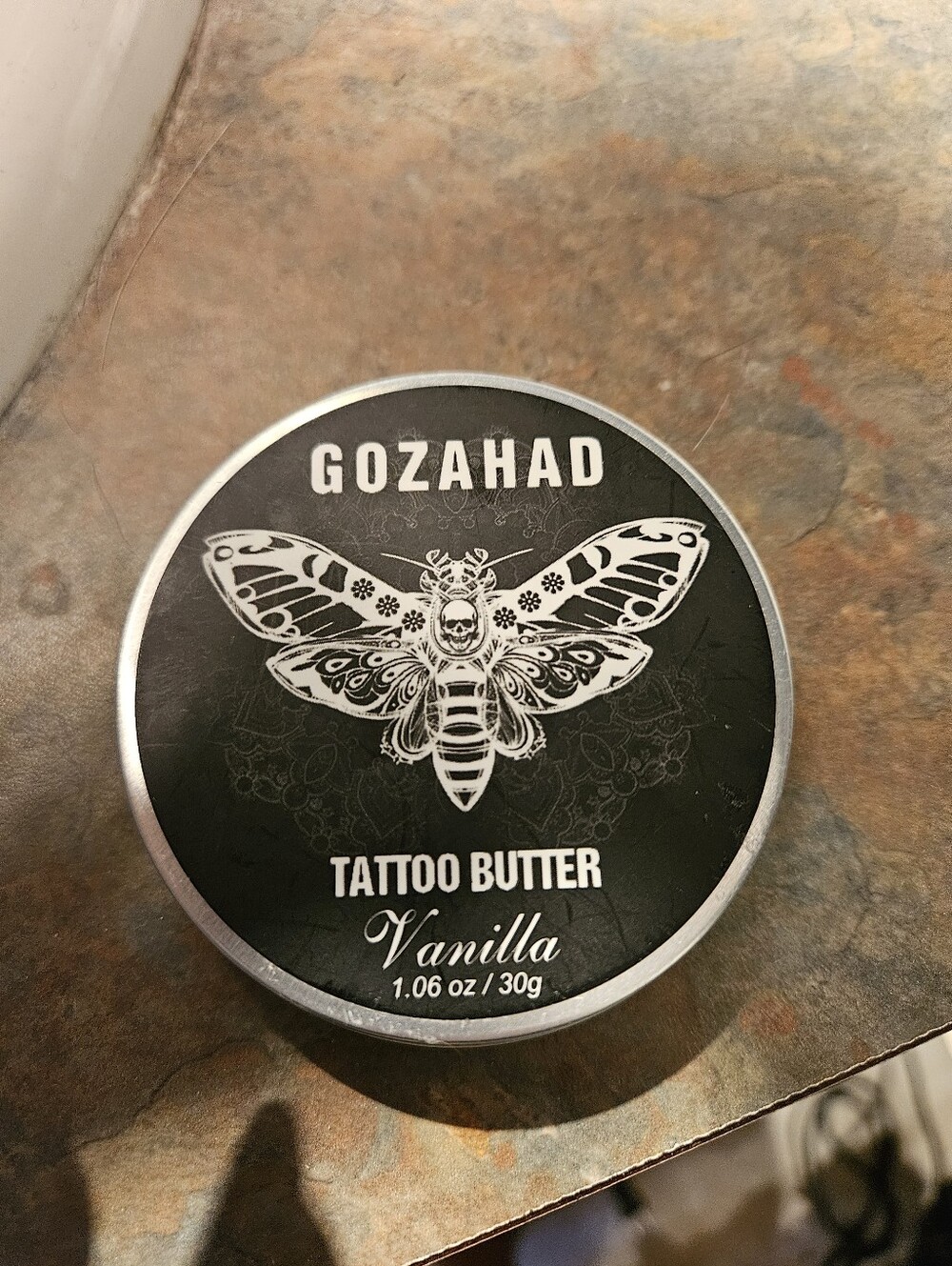 Vanilla Tattoo Butter — Black Tin